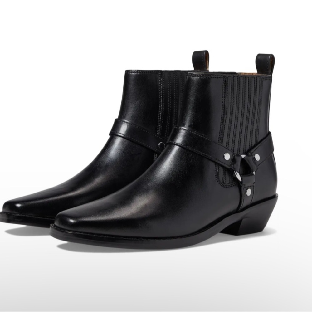 NWT The Santiago Western Ankle Boot in Leather, Size 8.5